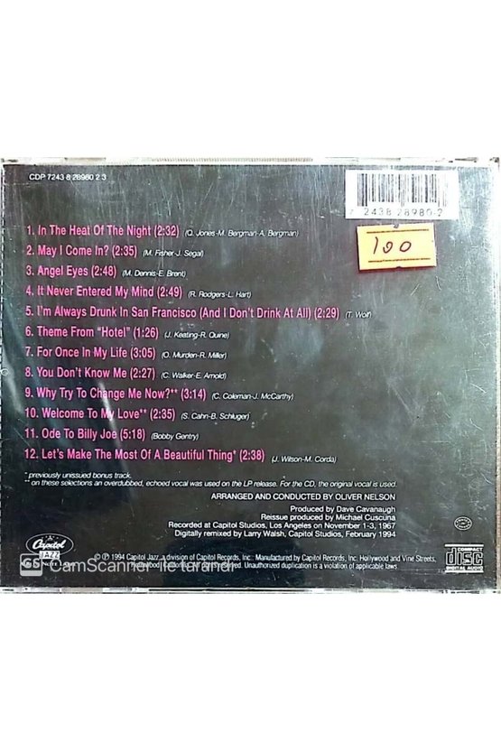 (PLAK DEĞİLDİR CD DİR) Cd Nancy Wilson Welcome To My Love Cd