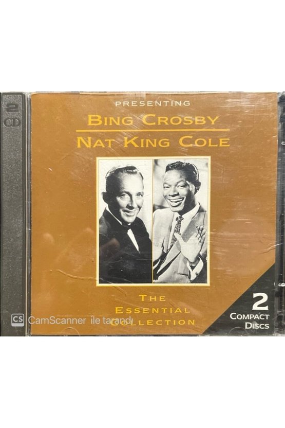 (PLAK DEĞİLDİR CD DİR) Cd Bing Crosbyu Nat King Cole The Essential Collection Double Cd