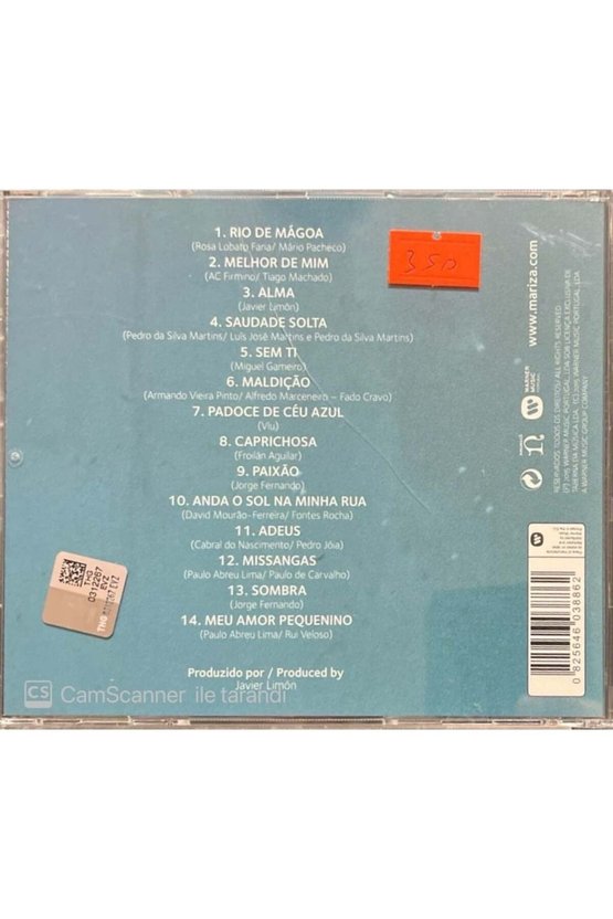 (PLAK DEĞİLDİR CD DİR) Cd Mariza Mundo Cd