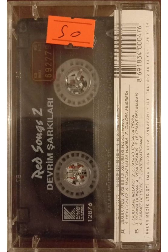 Red Songs 2 Dünya Devrim Şarkıları Kaset