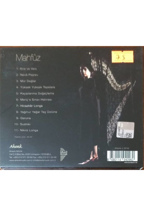 (PLAK DEĞİLDİR CD DİR) Cd Meriç Dönük Mahfüz Cd