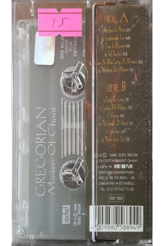 Gregorian Masters Of Chant Kaset