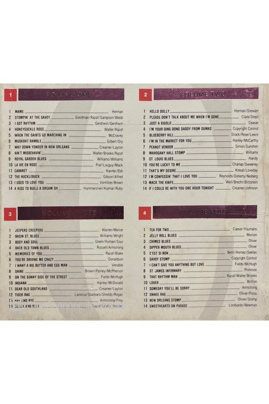 (PLAK DEĞİLDİR CD DİR) Cd The Louis Armstrong Collection 4 Compact Disc Set Cd