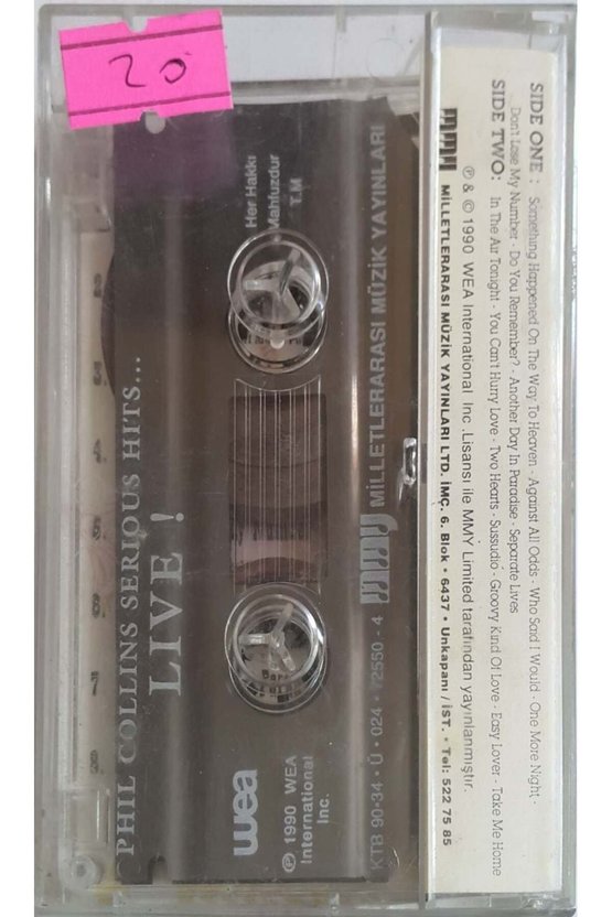 Phil Collins Serious Hits  Live Kaset
