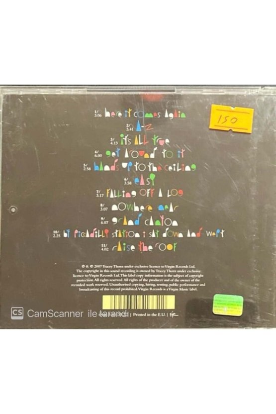 (PLAK DEĞİLDİR CD DİR) Cd Tracey Thorn Out Of The Woods Cd