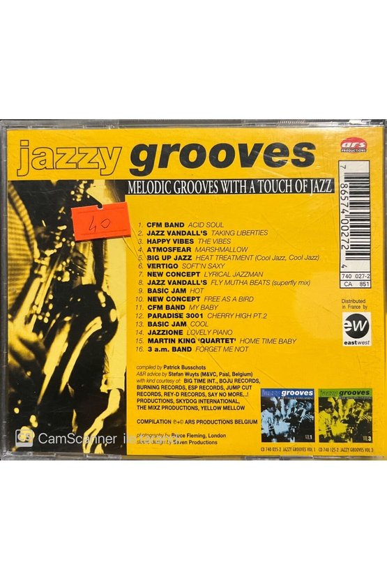 (PLAK DEĞİLDİR CD DİR) Cd Jazzy Grooves Cd