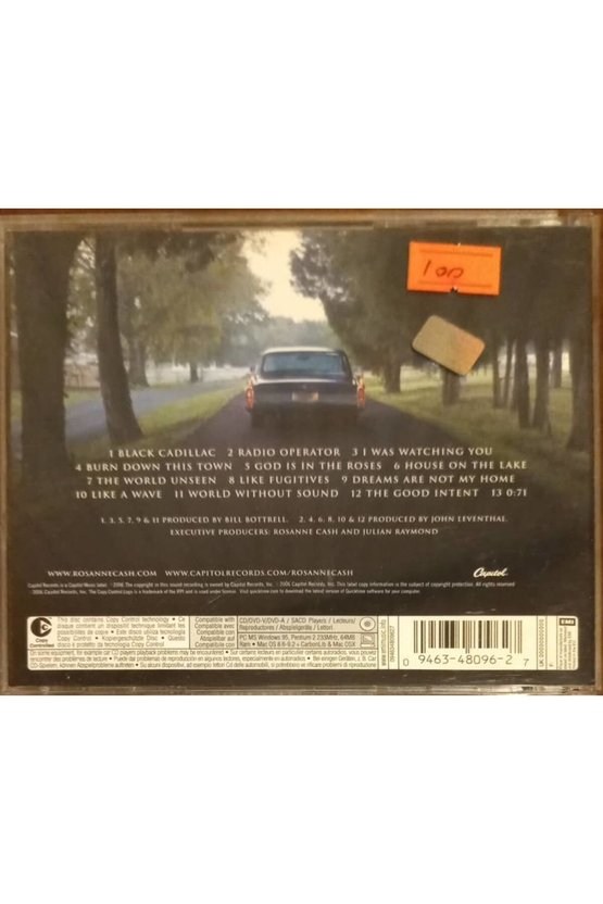 (PLAK DEĞİLDİR CD DİR) Cd Rosanne Cash Black Cadillac Cd