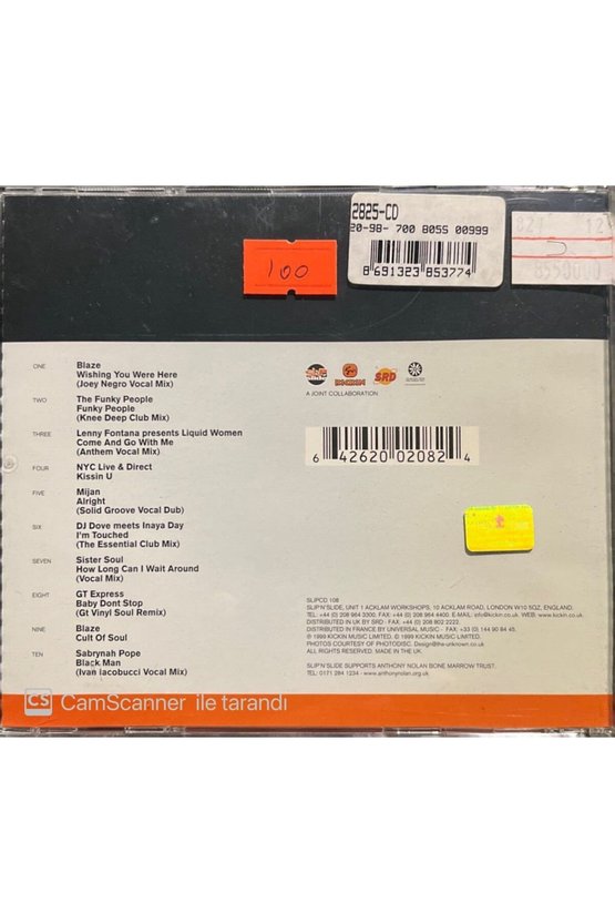 (PLAK DEĞİLDİR CD DİR) Cd Saturday Night... Cd
