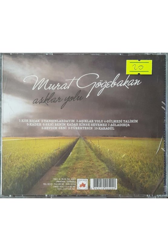 (PLAK DEĞİLDİR CD DİR) Cd Murat Göğe Bakan Aşıklar Yolu Cd