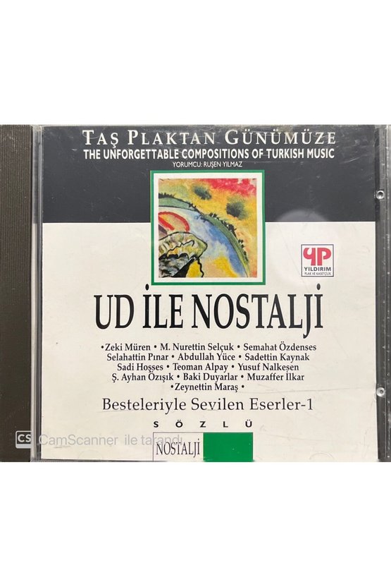 (PLAK DEĞİLDİR CD DİR) Cd Taş Plaktan Günümüze Ud Ile Nostalji Cd