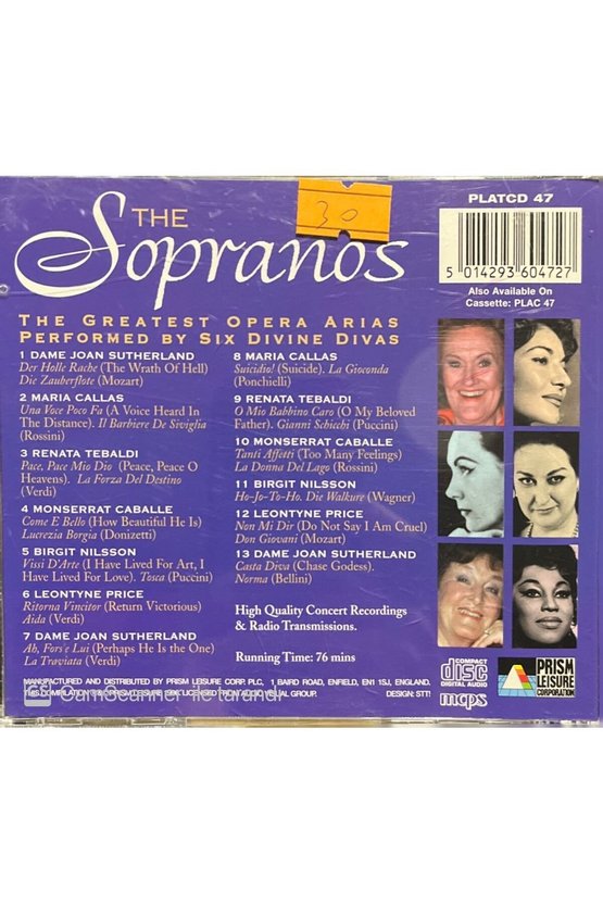 (PLAK DEĞİLDİR CD DİR) Cd The Sopranos Cd