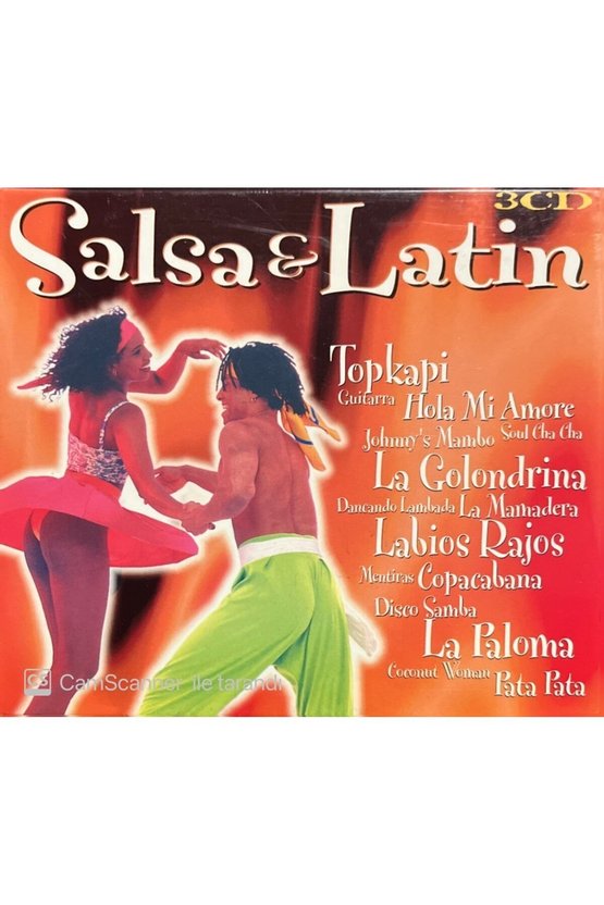 (PLAK DEĞİLDİR CD DİR) Cd Salsa & Latin Triple Cd