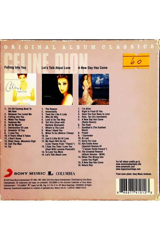 (PLAK DEĞİLDİR CD DİR) Cd Celine Dios Cd
