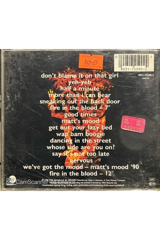 (PLAK DEĞİLDİR CD DİR) Cd The Best Of Matt Bianco Cd