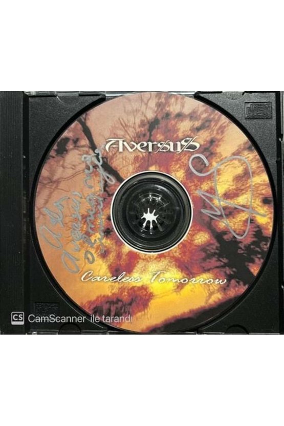 (PLAK DEĞİLDİR CD DİR) Cd Aversus Careless Tomorrow Imzalı Cd