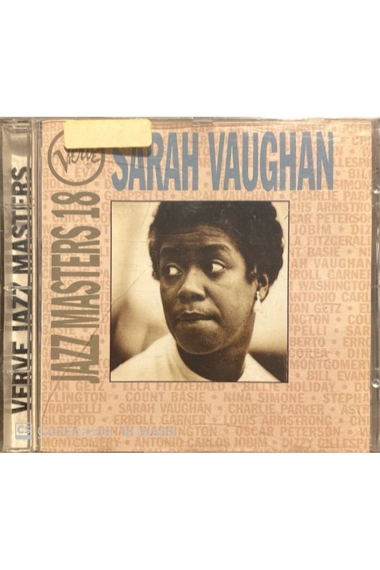 (PLAK DEĞİLDİR CD DİR) Cd Sarah Vaughan Jazz Masters 18 Cd