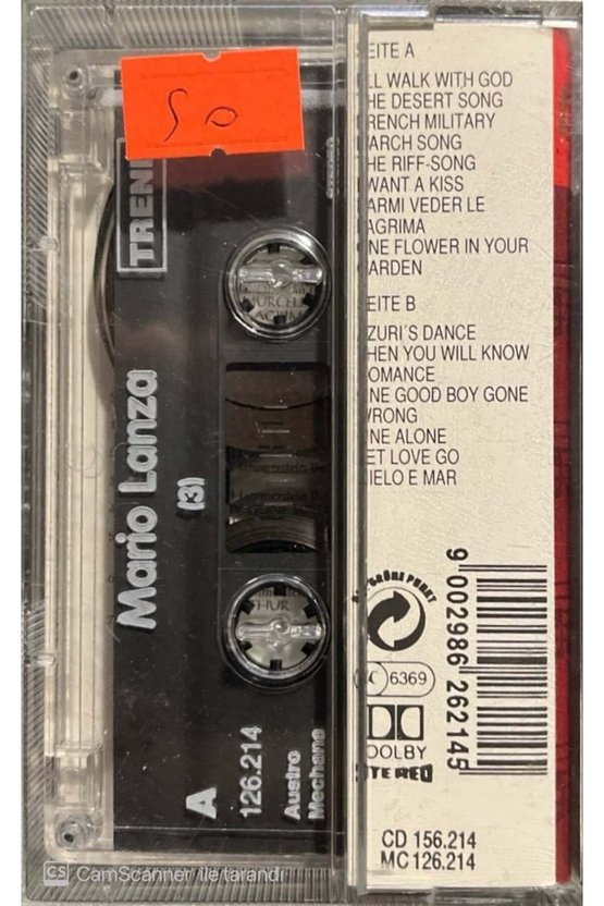 The Great Mario Lanza Volume III Kaset