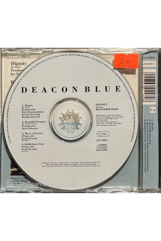(PLAK DEĞİLDİR CD DİR) Cd Deacon Blue Dignity Cd