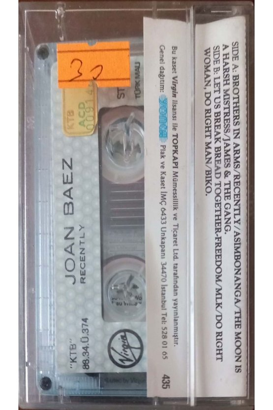 Joan Baez Recently Kaset