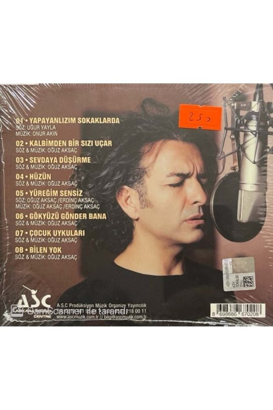 (PLAK DEĞİLDİR CD DİR) Cd Oğuz Aksaç Gökyüzü Açılmamış Jelatininde Cd