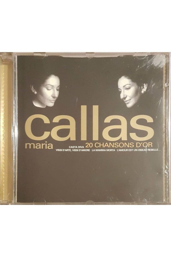 (PLAK DEĞİLDİR CD DİR) Cd Callas Maria 20 Chansons Dor Cd
