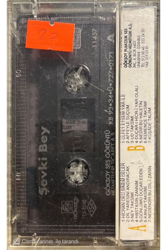 Şevki Bey 1860-1891 Kaset