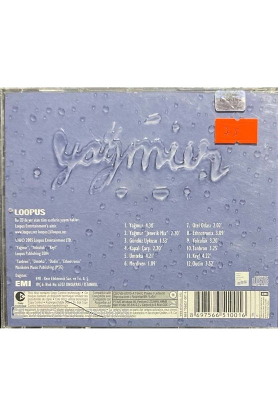 (PLAK DEĞİLDİR CD DİR) Cd Gökhan Kırdar Yağmur Cd