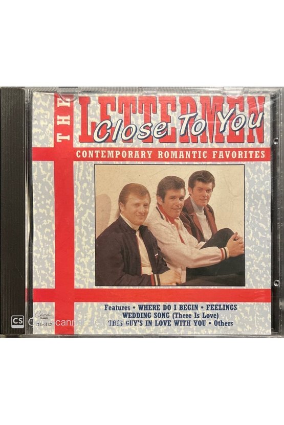 (PLAK DEĞİLDİR CD DİR) Cd The Lettermen Close To You Cd