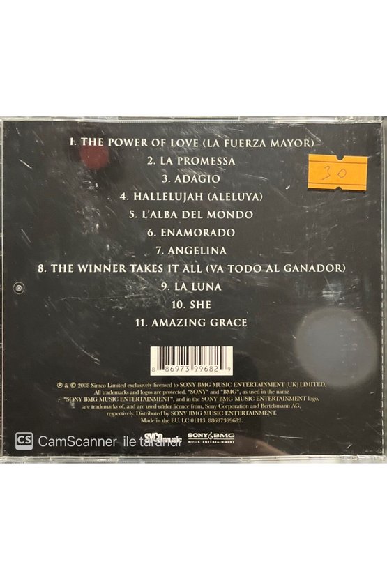 (PLAK DEĞİLDİR CD DİR) Cd Il Divo Cd