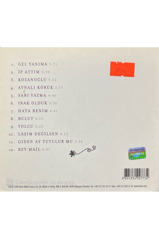 (PLAK DEĞİLDİR CD DİR) Cd Feryal Öney Bulutlarda Geçer Cd