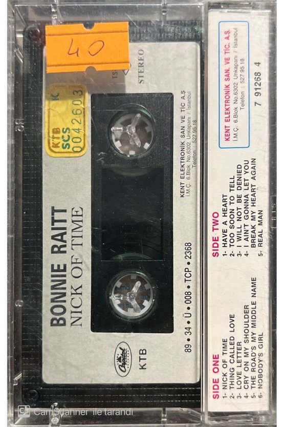 Bonnie Raitt Nick Of Time Kaset