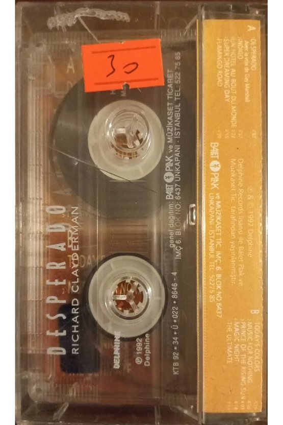 Desperado Richard Clayderman Kaset