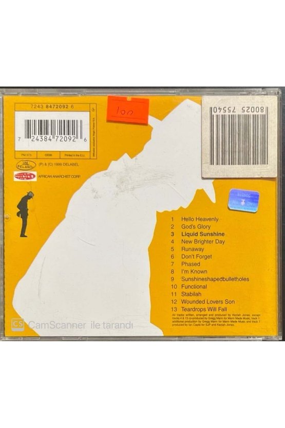 (PLAK DEĞİLDİR CD DİR) Cd Keziah Jones Liquid Sunshine Cd