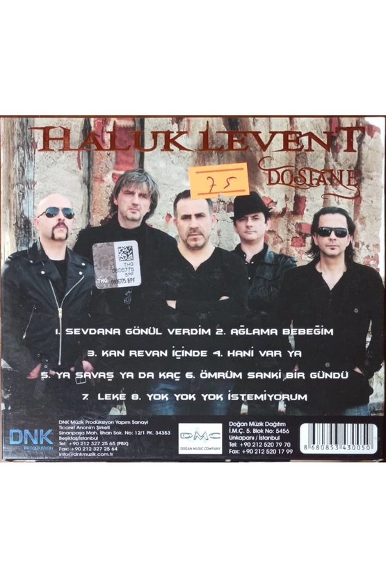 (PLAK DEĞİLDİR CD DİR) Cd Haluk Levent Dosthane Cd