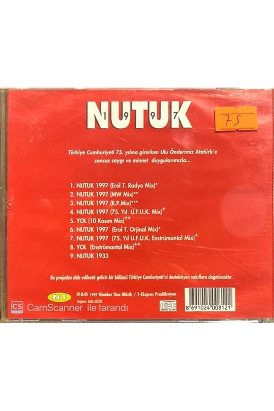 (PLAK DEĞİLDİR CD DİR) Cd Nutuk 1997 Cd