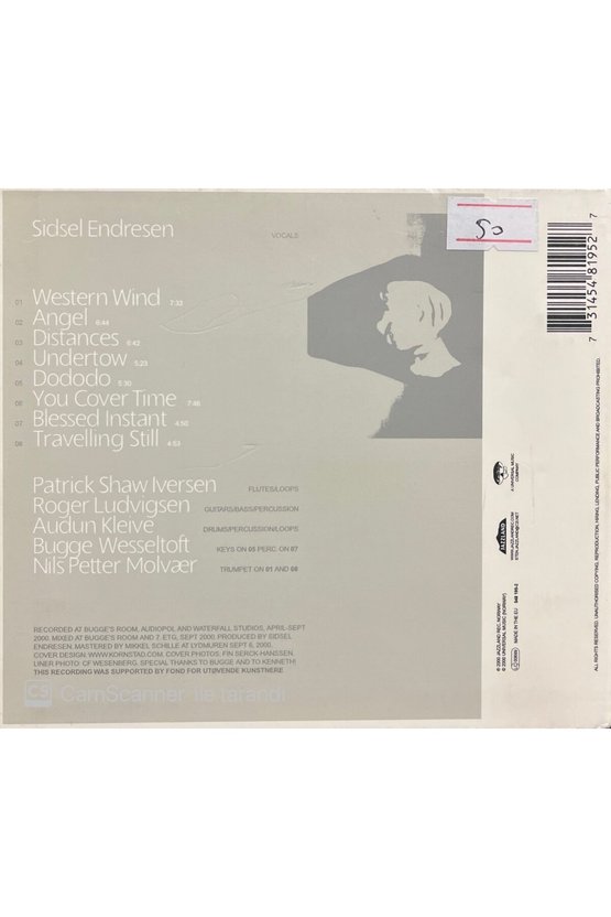 (PLAK DEĞİLDİR CD DİR) Cd Sidsel Endresen Undertow Cd