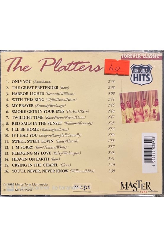 (PLAK DEĞİLDİR CD DİR) Cd The Platters Forevers Classic Cd