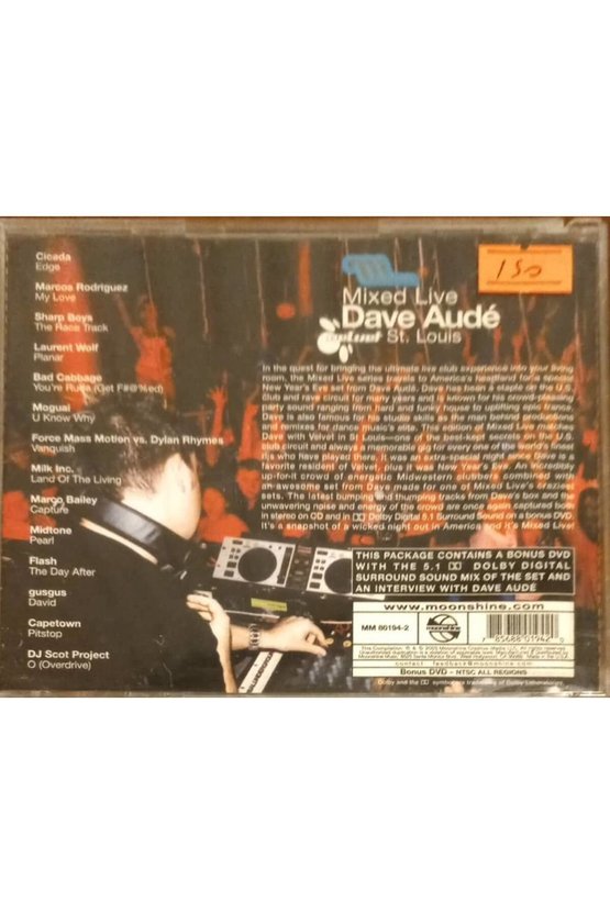 (PLAK DEĞİLDİR CD DİR) Cd Mixed Live Dave Aude Cd
