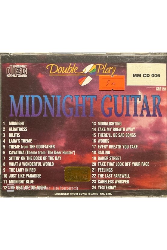 (PLAK DEĞİLDİR CD DİR) Cd Midnight Guitar Cd