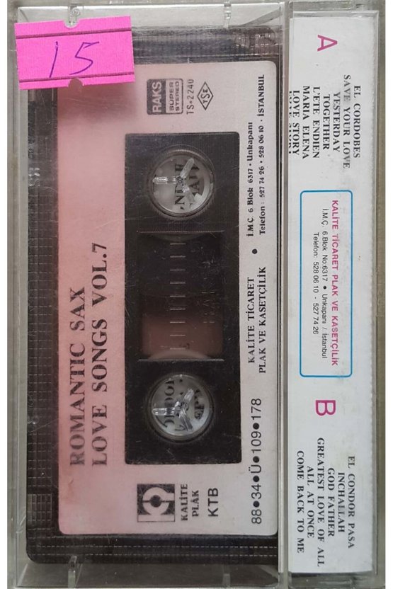 Romantic Sax Love Songs Vol.7 Kaset