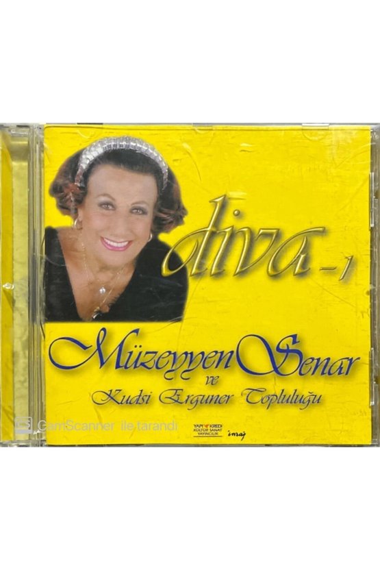 (PLAK DEĞİLDİR CD DİR) Cd Müzeyyen Senar Ve Kudsi Ergüner Topluluğu Diva-1 Sarı Bandrollü Cd