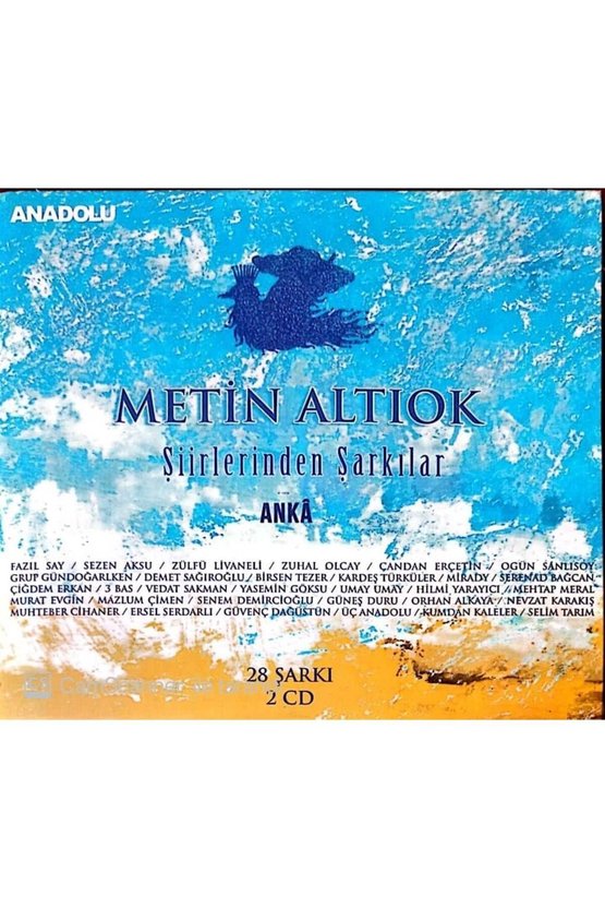 (PLAK DEĞİLDİR CD DİR) Cd Metin Altıok Şiirlerinden Şarkılar Anka Cd