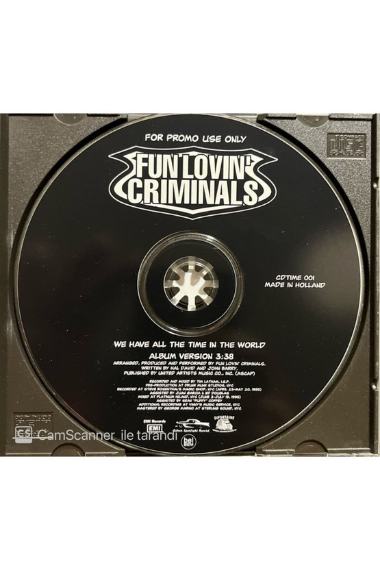 (PLAK DEĞİLDİR CD DİR) Cd Fun Lovin Criminals We Have All The Time In The World Cd