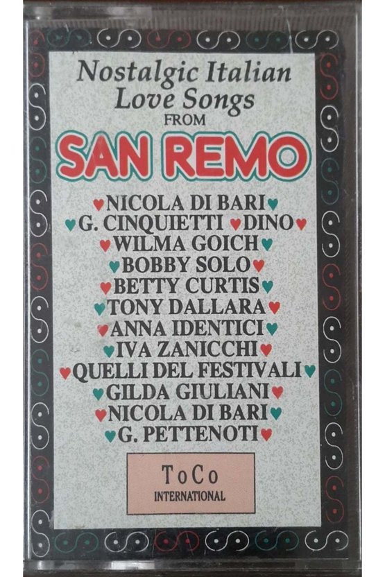 San Remo İtalian Love Songs From Kaset