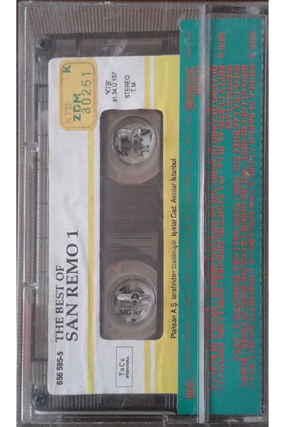 San Remo İtalian Love Songs From Kaset