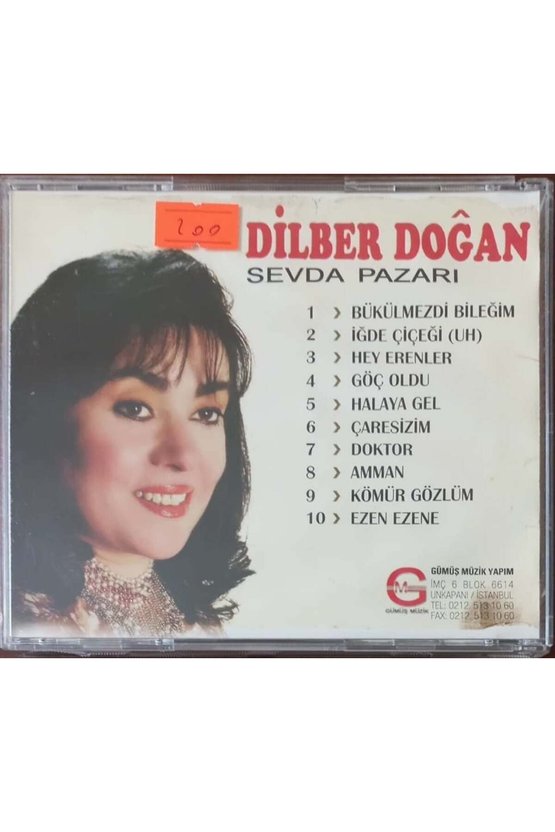 (PLAK DEĞİLDİR CD DİR) Cd Dilber Doğan Sevda Pazarı Cd