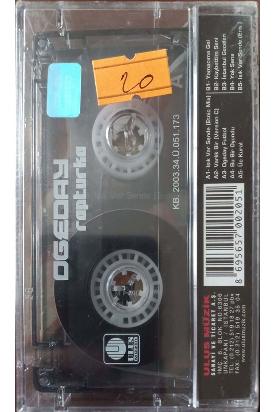 Ogeday Rapturka Açılmamış Jelatininde Kaset