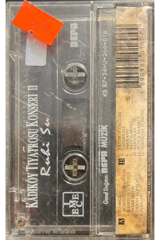Ruhi Su Kadıköy Tiyatrosu Konseri II Kaset