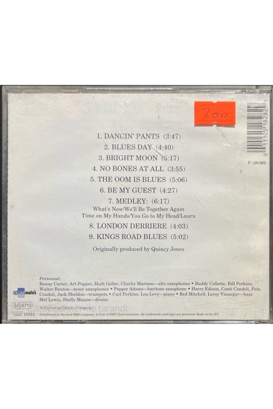(PLAK DEĞİLDİR CD DİR) Cd Quincy Jones Go West, Man! Cd