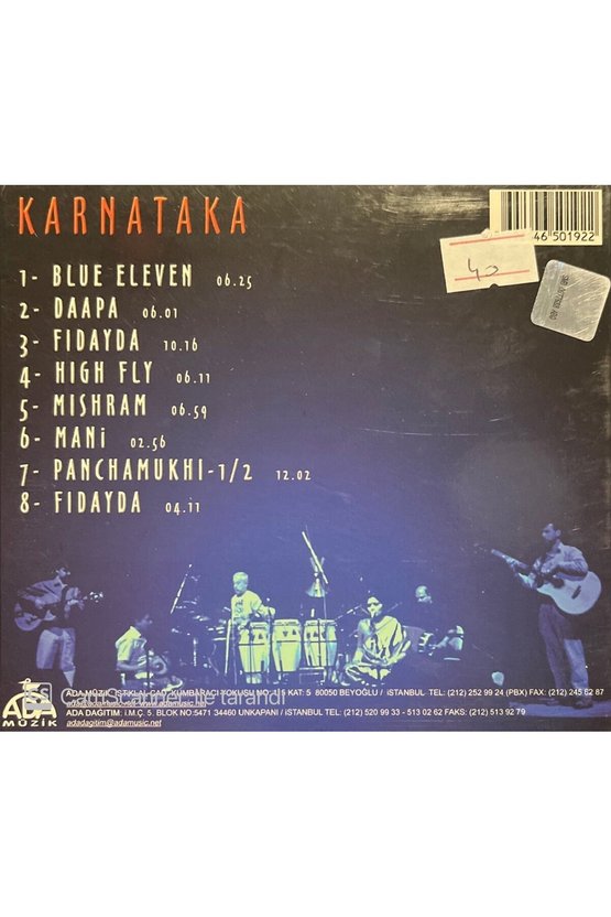 (PLAK DEĞİLDİR CD DİR) Cd Okay Temiz Karnataka Cd